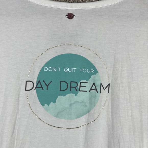 Calia By Carrie Underwood T Shirt Womens Large White Cropped Cut Out Graphic - Picture 6 of 12